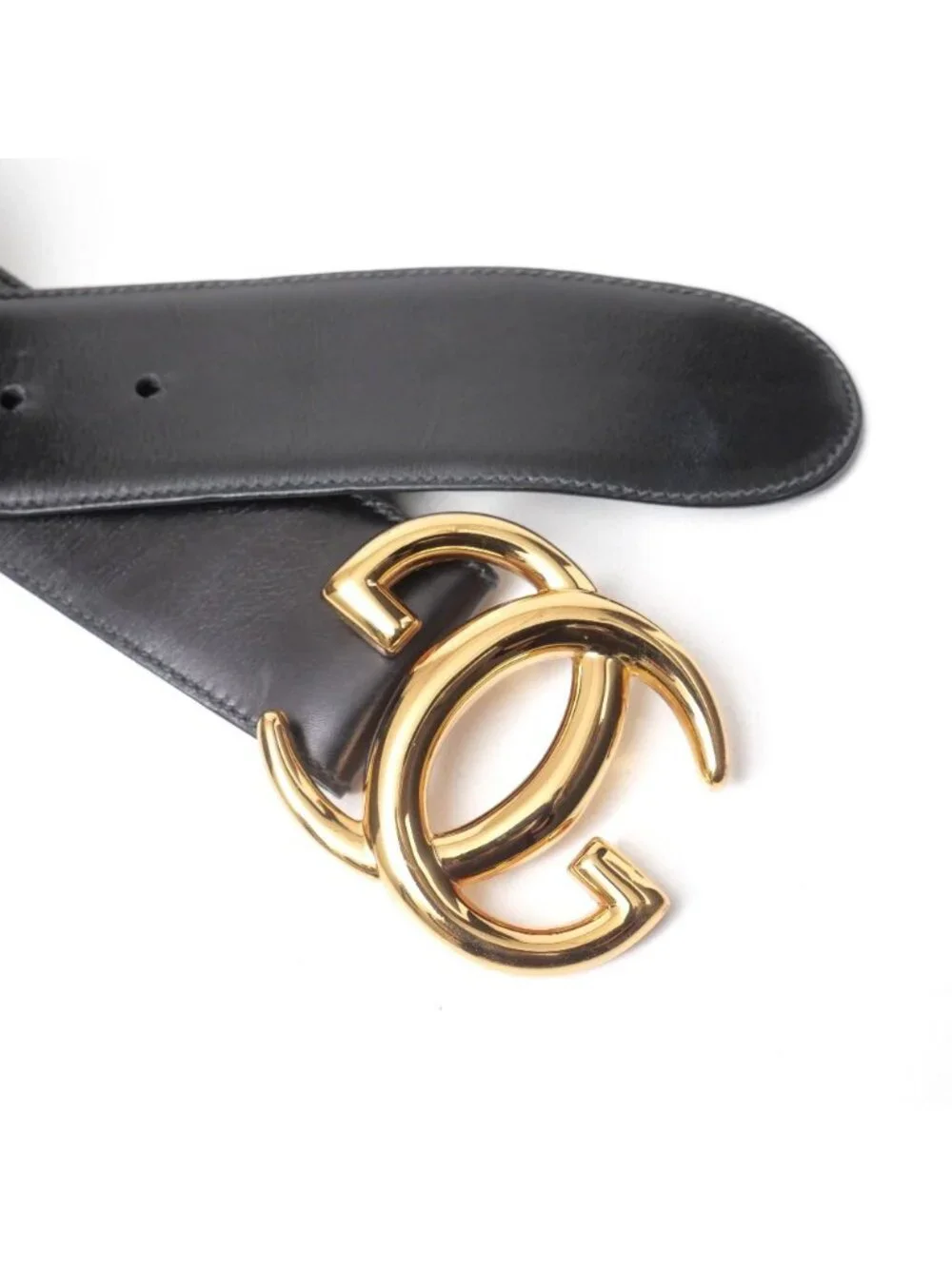 Gucci Vintage Belt GG Logo Buckle Leather